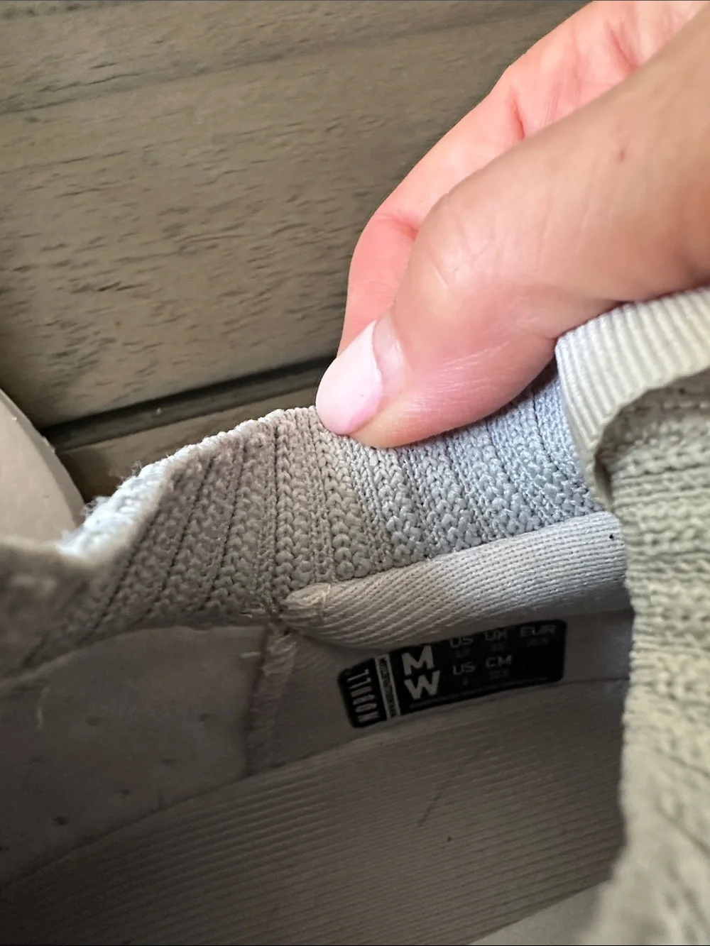 NOBULL Light Gray Knit Running Sneakers